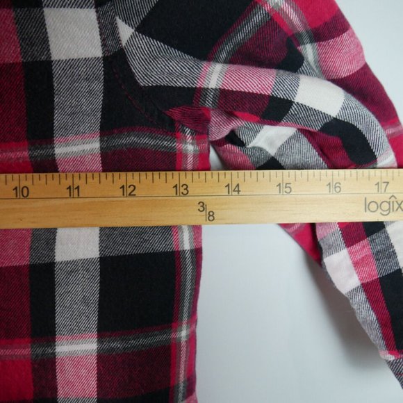 HealthTex Toddler Size 4T Red Plaid Shirt Jacket Snap Button - Picture 10 of 13